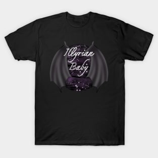 Illyrian Baby ACOTAR Book Series Bat Boys Wings Rhysand Cassian Azriel Night Court Velaris T-Shirt